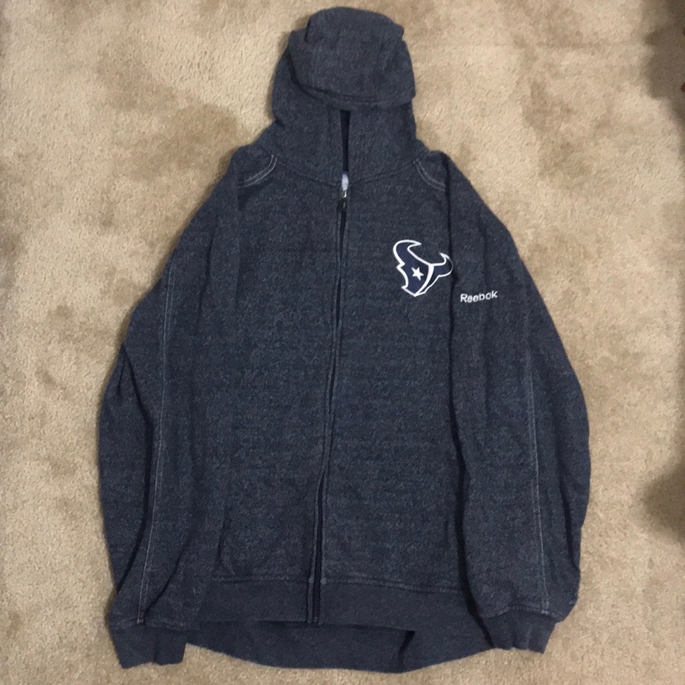 Men’s Houston Texan’s Reebok Zip Up Sweater